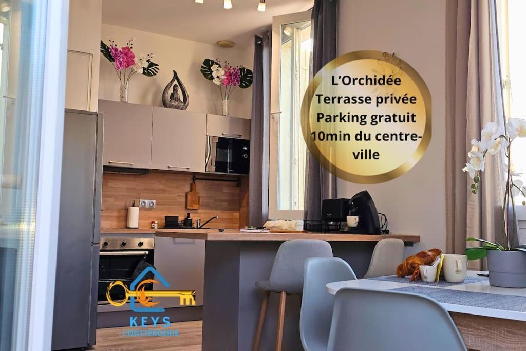 L'orchidee, Proche De La Gare Avec Clim Et Terrasse *